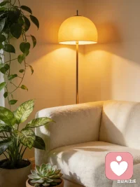 在这个安静的角落，等你把心事慢慢说出来。
我会像这盏灯一样，温柔地照亮你的情绪，陪你找到内心的平静。配图