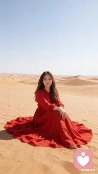 心有戈壁，眼有星光。所有的风沙，都是为了塑造更坚硬的内核。#心理成长 #女性力量配图