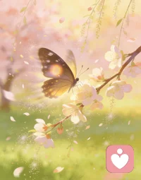 心事藏在蝴蝶的翅膀里，一振翅，就乱了整个春天。配图