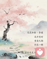 李健先生一曲《见花如面》，
将温柔写进风里，把思念藏进花间。
文字有骨，旋律有魂，
不必相见，亦可相知。
这是音乐的力量，亦是文字的浪漫——
心有山海，目有星辰，
见花，如见故人；
听歌，如遇知己。
 
愿我们都能在花开时心安，
在旋律里相逢，
纵使相隔万里，
亦能以花为笺，以歌为语，
守一份温柔，赴一场不见之约。配图