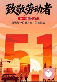 五一劳动节快乐🌹愿您的劳动成果如春日繁花般绽放，生活如夏日阳光般灿烂，快乐如秋日丰收般满溢，幸福如冬日暖阳般恒久！配图
