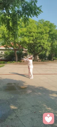 我的晨练好友们都过着心灵的生活！配图