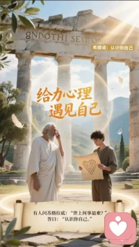 在给力心理，终于读懂自己，遇见温柔的光，也遇见更好的自己！配图