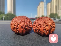 宇凡掌中旋日月，核里见山河。
宇凡守心为灯，如盘核桃一般，在日复一日的摩挲中，褪去浮躁，养出温润。
纹路的沟壑，是红尘炼心的痕迹；掌心的温度，是对抗风霜的暖意。
心不浮，路不躁，慢下来，方能养出这抹枣红般的通透。
心怀光明，何处不是彩云间？这掌中一对，便是宇凡修行的方寸道场。配图