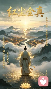 横批：红尘全真
上联：承圣祖纯阳，金刚炼体丹修悟道。
下联：开宇凡大道，儒心济世佛性渡人。配图