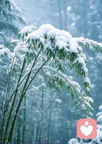 雪压枝头低，虽低不着泥，一朝红日出，依旧与天齐。借这首诗送给被生活困顿的我自己，积蓄力量，重新出发。配图