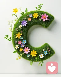 A”,字母的主体由仿真的苔藓制成,呈现出柔软蓬松的质地,仿佛承载着春天草原的活力和湿润的气息,其中,五颜六色的纸艺或绢花材料的花朵点缀着,花瓣细腻,颜色鲜艳,也有淡绿色的模拟树枝和树叶穿插,整体风格清新自然,充满春天的生命力,犹如从花园中生长出来的艺术品格,巧妙地将自然元素与字体造型融为一体,传递出浓浓的春天气息配图