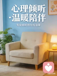 从今天起，做你情绪的停靠站
【心理倾听】正式接单
接纳所有情绪，守护每一份脆弱
愿你眼里有光，心中有暖✨配图