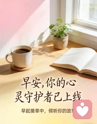 🌞早安，心理陪伴已就位
不内耗、不硬扛，好好说话，好好被理解。
给力心理，在线接单，给你稳稳的安全感。配图