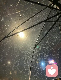 撑着伞，等雨停，也等自己慢慢释怀。配图