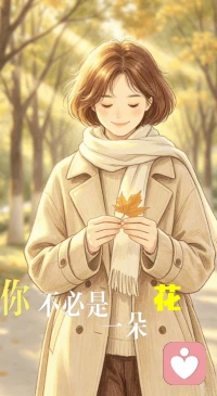 不必做耀眼的花，你本就心怀山海✨