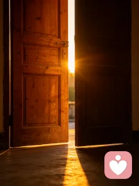 晚春的暮色带着几分燥热，风都变得慵懒。
夏娃望着转身离去的亚当，轻声说：
门我已经留好了，
就看你愿不愿意，再走一次。