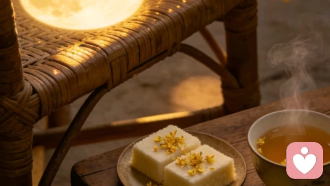 老藤椅上的月光