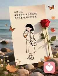 别人说你两句，你就受不了，吃也吃不好，睡也睡不着，何必在意呢，在乌鸦的世界里，天鹅也是有罪的，人生在世，或多或少会有放不下的人和事，若总是耿耿于怀，最后伤害的还是自己，昨天的太阳，晒不干今天的衣裳，不要为无法挽回的事烦闷忧愁，心若小了，满眼都是鸡毛蒜皮，心若大了，风浪再大也能从容，欲成大树，不与草争，位置不同，少言为贵，三观不同，浪费口舌，遇烂人及时止损，遇烂事及时抽身，自渡是能力，渡人是格局，提升格局不是为了赢过谁，而是为了成就更好的自己 。配图