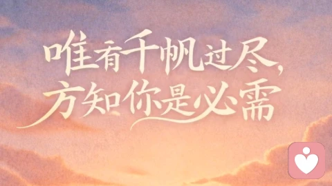 感情，选择那个给你“被安放”感觉的人