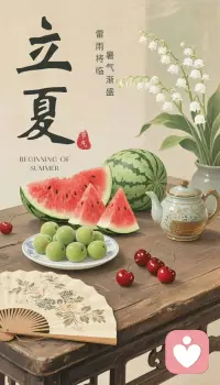 🌱
五月立夏，青梅时雨
风暖昼长，来日方兴配图