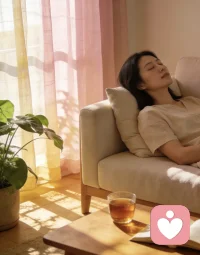 先安抚好自己的心，生活才会顺意。配图