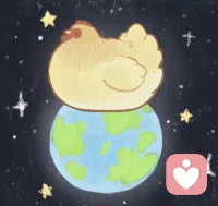 母鸡本来是会飞的  但是呢它看见地球圆圆的就蹲下来孵了🥰配图