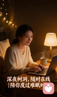 树洞已开启，需要倾诉及陪伴随时在线！配图