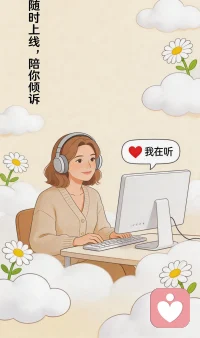 不评价、不说教、不鸡汤
只倾听，只共情，只懂你配图