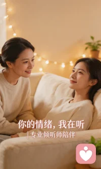 成年人的解压，是有人懂你的言外之意，也懂你的欲言又止。专属倾听，全程保密。配图