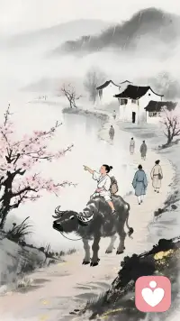 清明时节雨纷纷，
路上行人欲断魂。
借问酒家何处有？
牧童遥指杏花村。