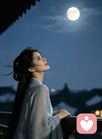 长夜凭栏独对月，旧念缠心不肯歇。
晚风漫卷旧时约，万般执念锁眉睫。
人间多少相思劫，半是情深半难绝，
一枕清辉难消解，往事仍在心头叠。