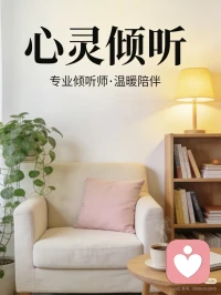 倾听师
你是否常常感觉情绪无处安放，心事无人诉说？我是你的专属倾听师，我会带着百分百的耐心与温柔，认真接住你的每一份情绪碎片。不用害怕被评判，无需顾虑措辞妥当，在这里你可以卸下所有伪装，放心地将烦恼和迷茫讲给我听，我会一直在这里，倾听你的心声，陪伴你找到情绪出口。
