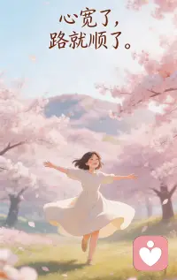 所有的困难，都是为了成就更好的你。
假如今天很难熬，记得：我会一直陪着你。
心宽了，路就顺了。
#暖心语录 #心理正能量 #治愈系心理配图