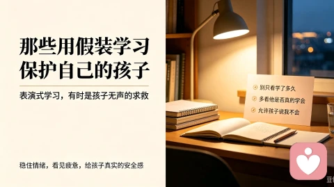 那些用“假装学习”保护自己的孩子