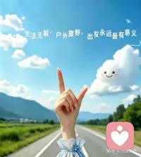 心有旷野，目存微光，自生热烈，不借星光。配图