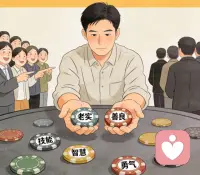 永远不要让你的筹码，
只剩下老实和善良，
大家都喜欢老实人，
却不会尊重老实人配图