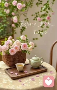 新的一天，新的开始。
愿你带着新的力量，被温柔陪伴，被好运照亮，
不慌不忙，安安稳稳，早安🌞配图