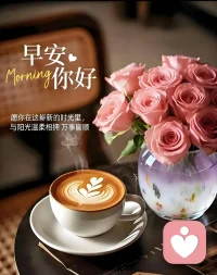 新的一天，不慌不忙，向阳而行。
早安！清晨醒来，阳光和希望都在。放下疲惫，带上微笑，愿你一整天都舒心、自在、好运常在。配图