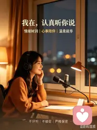 如果你也有一些不知道和谁说的心事，
我可以安静地听你说完。
这里不评判、不催促，也不会随便给你大道理。
我只负责认真听你说。
 
#线上倾听 #情绪树洞 #心事倾诉 #倾听陪伴 #缓解焦虑 #治愈自己