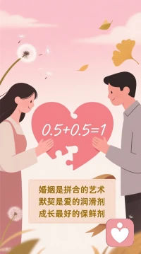 婚姻不是1+1=2的算术，而是0.5+0.5=1的哲学。两个人各自收敛一些锋芒，舍弃一点固执，才能合成一个完整的“我们”。
好的婚姻里，既有肝胆相照的义气，也有“算了，不跟你计较”的默契。前者是基石，后者是润滑剂。
所谓“七年之痒”，痒的可能不是对方，而是那个在关系里停止了生长的自己。对抗倦怠的，是共同看向未来的远方。
