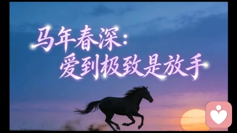 马年春深：爱到极致是放手