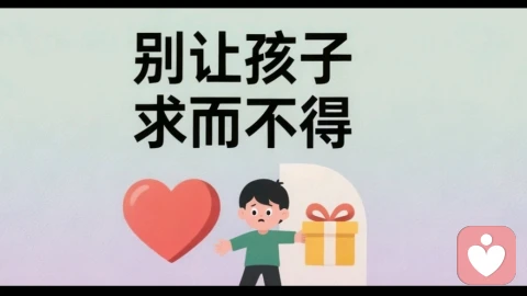 别让孩子“求而不得”