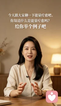 今天跟大家聊一下能量疗愈吧。你知道什么是能量疗愈吗？给你举个例子吧，一个人在心理情绪上如果出现了比较大的问题。会影响身体的不舒服，需要找老师做能量疗愈。就像武侠小说里面一个人受了内伤。需要另外一个高手通过运功的形式把自己的内力输送给受伤的人，来帮他疏通淤堵的血脉经络。
这不是玄学，这是帮人缓解心理情绪上的痛苦的一种方式。