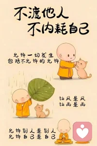 连老天爷都知道，风雨总会停，
为什么你要揪着一件事不放？配图