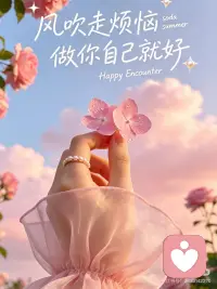 风吹走烦恼，做自己就好配图