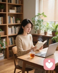 静心阅读，用心倾听～愿做你情绪的港湾，
温柔陪伴每一段心事✨配图