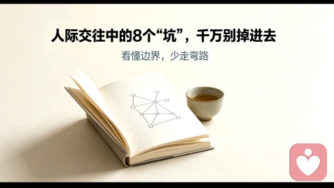 人际交往中的8个“坑”,千万别掉进去