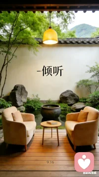 在快节奏的日子里，总需要这样一方小天地。
没有喧嚣，没有催促，只有风穿过树叶的声响，和一盏暖灯的温柔。
坐下来，慢慢听，慢慢等，慢慢和自己好好相处。
人间有味是清欢，而倾听，是给自己最好的礼物。配图