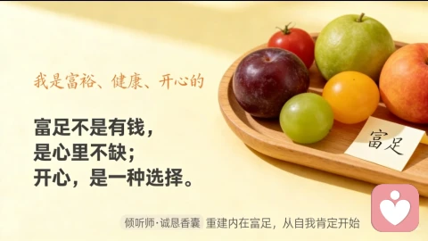 十大人性哲学第三篇·第二条 我是富裕健康开心的