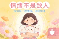 情绪没有好坏，每一种情绪都在传递信息。压抑越久，爆发越猛；被看见、被说出，情绪就会慢慢变软。配图