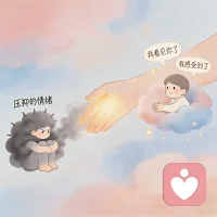 情绪本无对错之分～～
每一种情绪，都是内心在悄悄说话……
情绪憋得越久，越容易在某个瞬间失控崩塌；
当它被看见、被接纳、被好好说出来，
那些尖锐的难过，自然会慢慢变得柔软平和～～