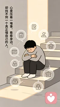 这篇短文，献给“火炮”及跟他感同身受的人。
人这一辈子，真的不怕吃苦，也不怕累，最怕心里的无力感。
这种无力感，是心里有话，却无处可说。
心里压着一堆事，看看身边，却找不到一个真正懂自己的人。
更怕关心自己的人担心。
所有情绪只能往心里咽，却还要装作没事人，一个人默默难受，心里越憋越累，越熬越心酸。
这种无力感，是想帮忙，却无能为力。
明明心里很在乎，明明很想出力，奈何能力有限，条件所限，只能看着、干着急。那种有心无力的愧疚，比干活累十倍、百倍。
辛苦累的是身体，无力磨的是人心。
身体累，休息几天就能缓过来。
心里一旦凉了，真的很难再暖回来。
人活着，不怕一路风雨，就怕心里无人依靠，遇事没有底气。
愿往后余生，大家都能少一点无力，多一点底气。
能有人懂你的不容易，你也有能力护住自己在乎的人。配图