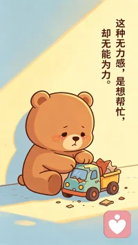 这篇短文，献给“火炮”及跟他感同身受的人。
人这一辈子，真的不怕吃苦，也不怕累，最怕心里的无力感。
这种无力感，是心里有话，却无处可说。
心里压着一堆事，看看身边，却找不到一个真正懂自己的人。
更怕关心自己的人担心。
所有情绪只能往心里咽，却还要装作没事人，一个人默默难受，心里越憋越累，越熬越心酸。
这种无力感，是想帮忙，却无能为力。
明明心里很在乎，明明很想出力，奈何能力有限，条件所限，只能看着、干着急。那种有心无力的愧疚，比干活累十倍、百倍。
辛苦累的是身体，无力磨的是人心。
身体累，休息几天就能缓过来。
心里一旦凉了，真的很难再暖回来。
人活着，不怕一路风雨，就怕心里无人依靠，遇事没有底气。
愿往后余生，大家都能少一点无力，多一点底气。
能有人懂你的不容易，你也有能力护住自己在乎的人。配图