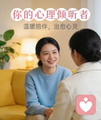 你可以尽情释放情绪，也可以安心显露脆弱，我都在。」配图